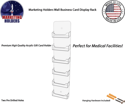 6 Pocket Hanging Business Card Holder