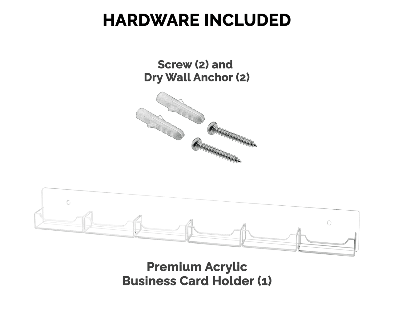 6 Pocket Wall Mount Business and Gift Card Holder