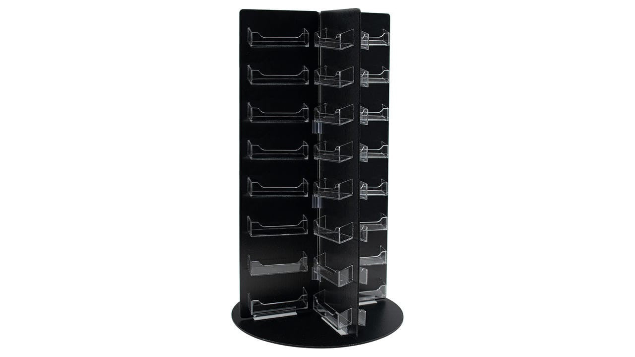 Spinning 64 Slot Business Appointment Card Rack Large Offices