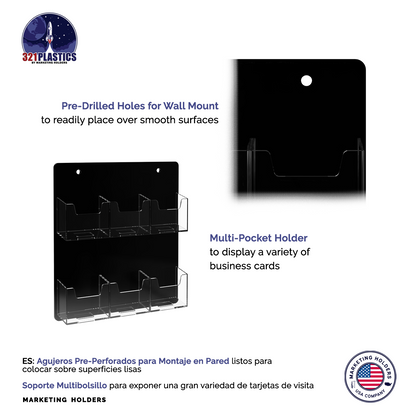 6 Pocket Hanging Vertical Business and Gift Card Holder