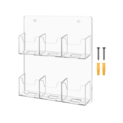6 Pocket Hanging Vertical Business and Gift Card Holder