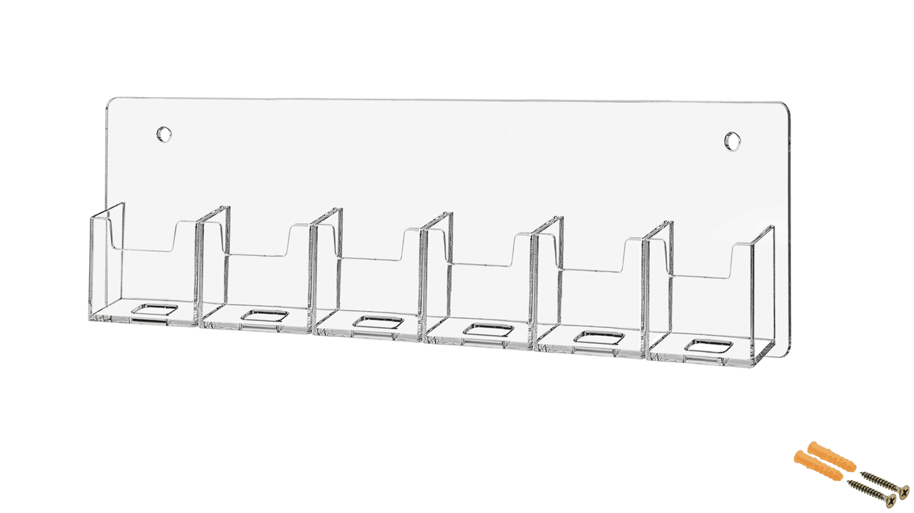 6 Pocket Hanging Vertical Business Card Holder