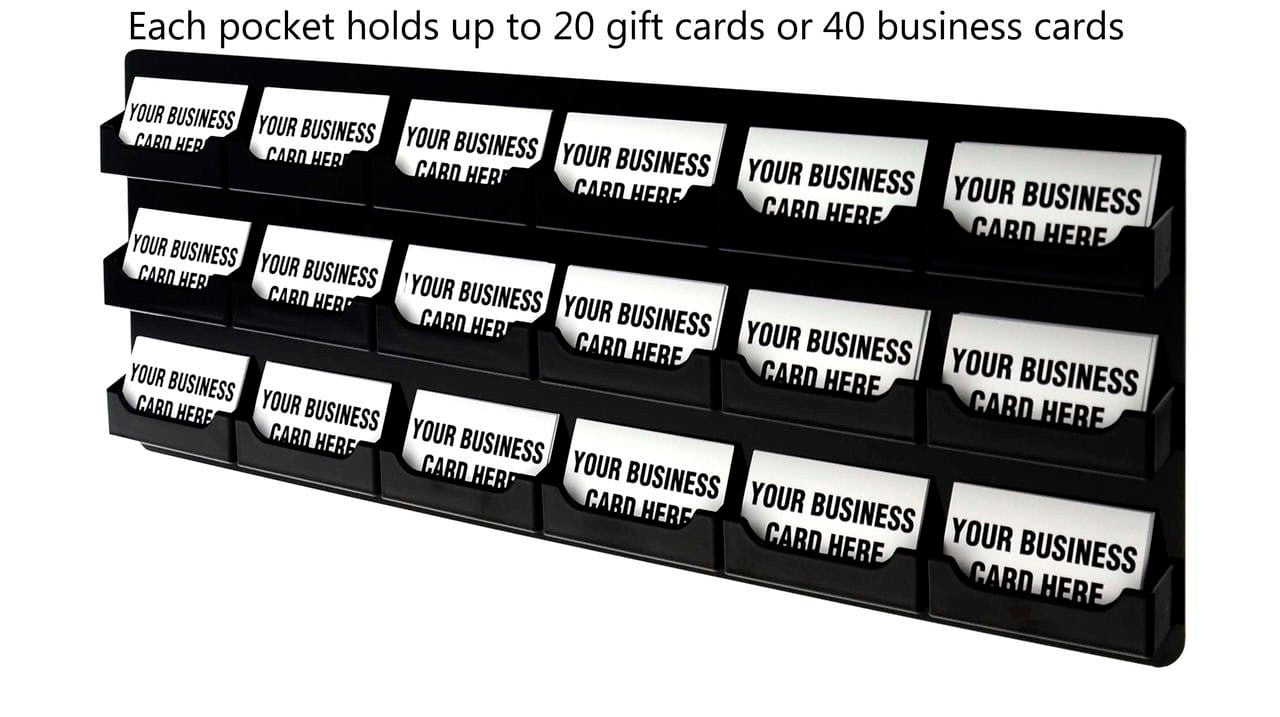 18 Pocket Hanging Business and Gift Card Holder