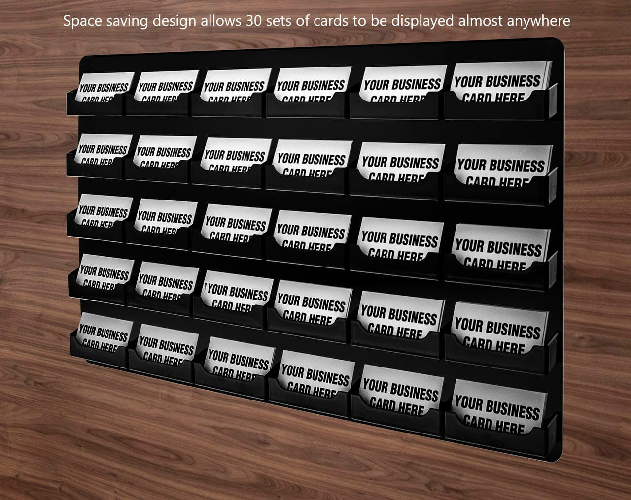 Thirty Pocket Wall Business Card Holder