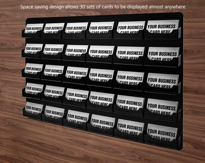 Thirty Pocket Wall Business Card Holder