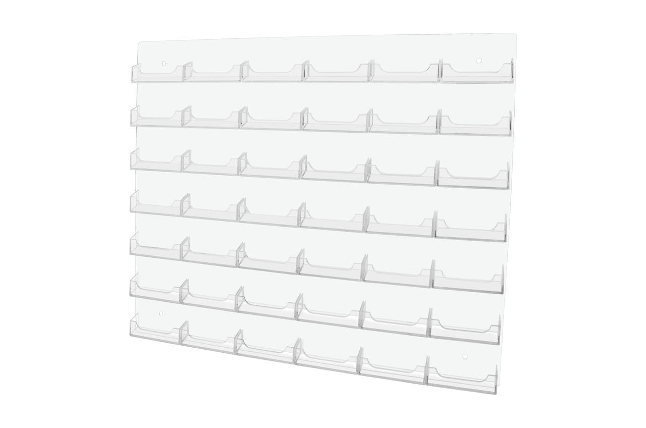 Forty Two Pocket Wall Business Card Holder Design Space Saver Plastic