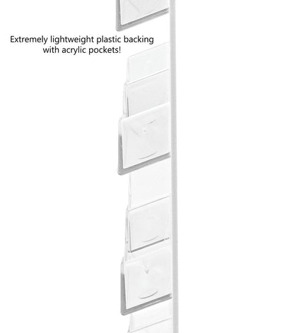 48 Pocket Wall Mount Business Card Holder Lightweight Rack