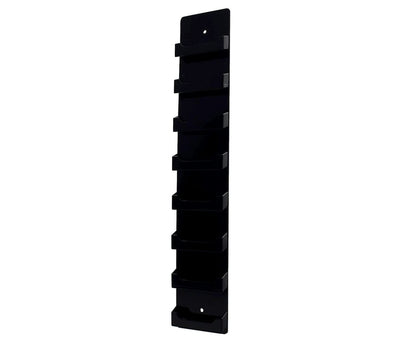 Eight Pocket Wall Mount Retail Gift Card Business Card Rack Black standard view