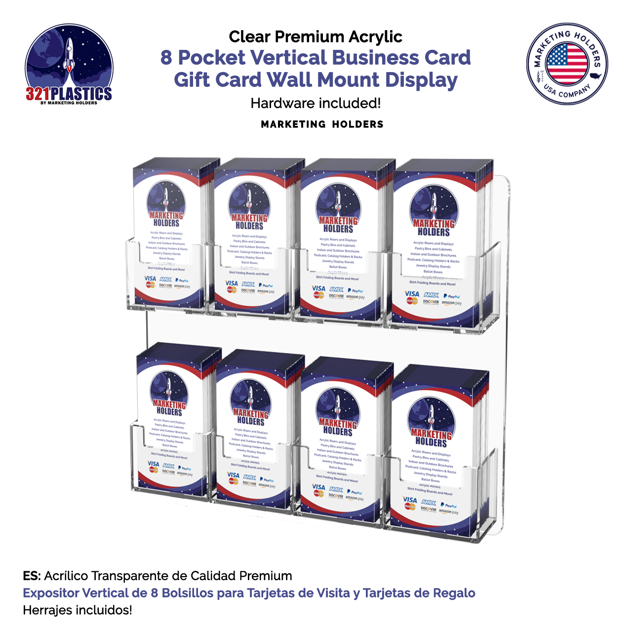 Hanging Contact Card Holder