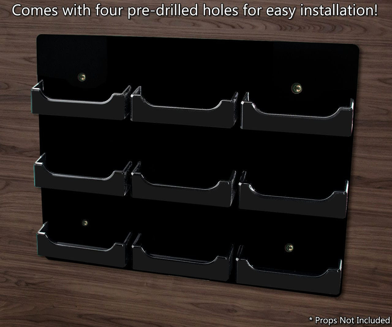 Comes with four pre drilled holes for easy installation
