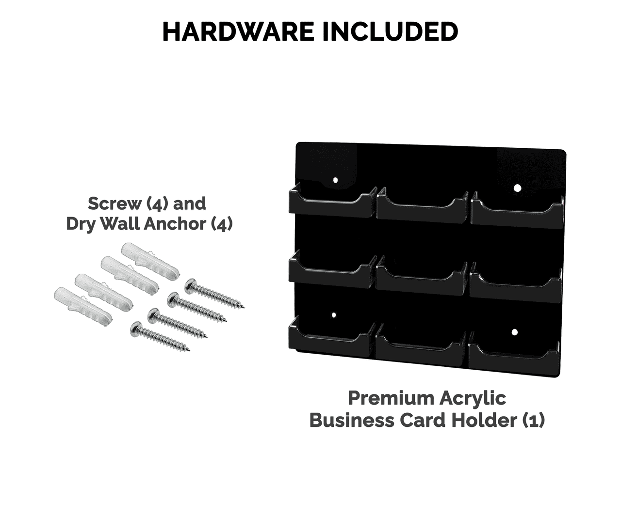 9 Pocket Hanging Business Card Holder