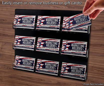 Easily insert or remove business or gift cards