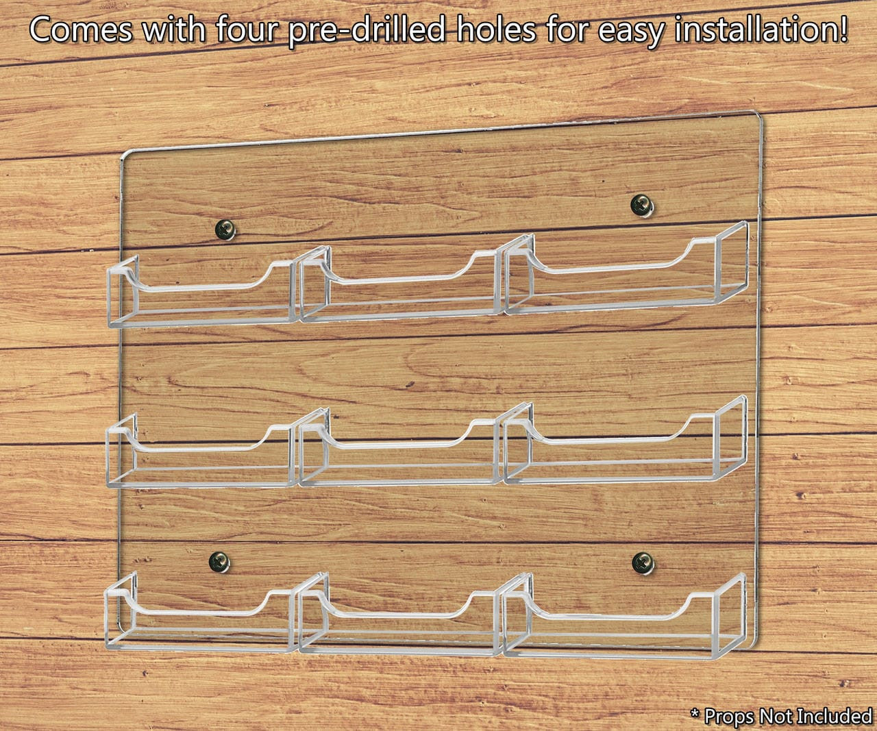 Comes with four pre drilled holes for easy installation