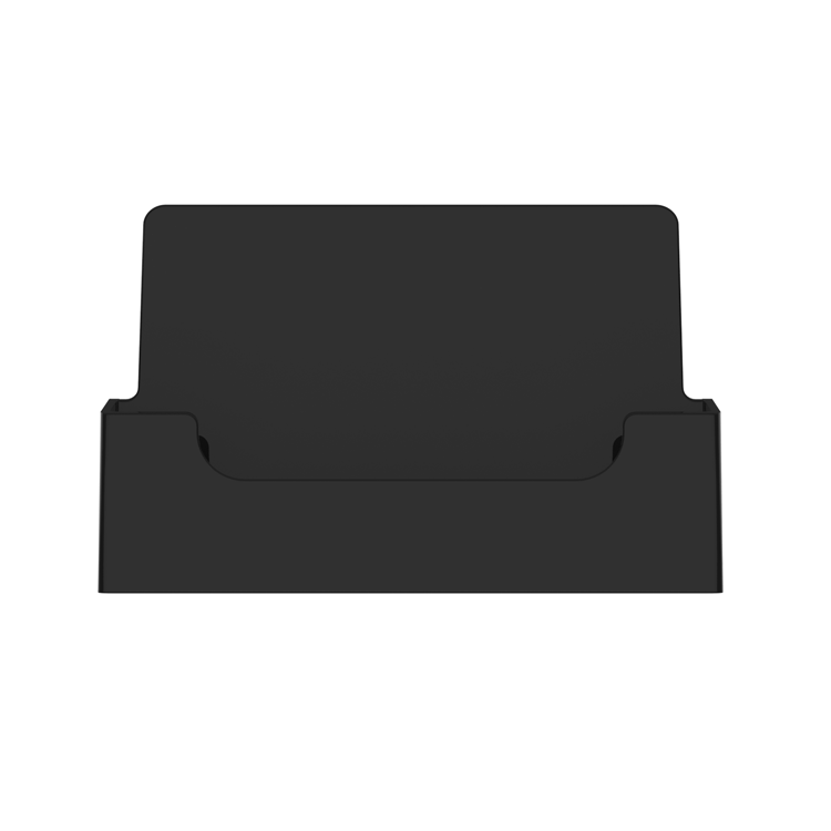 Black Business Card Holder Countertop Horizontal Display Stand