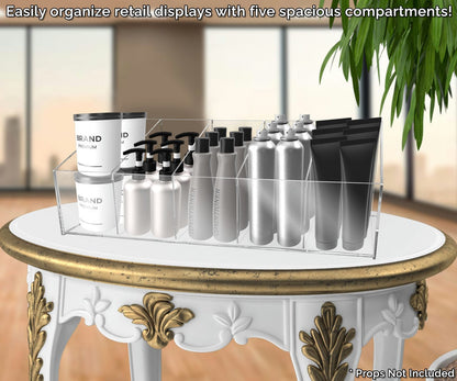 24.5"W 5 Compartment Organizer Tray with Adjustable Dividers