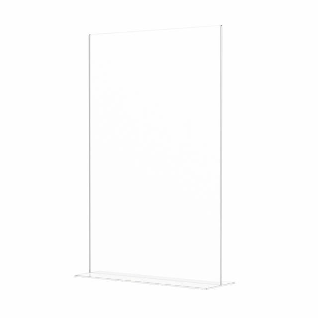 Sign Holder 11"W x 17"H Double Sided Bottom Load Table Tent