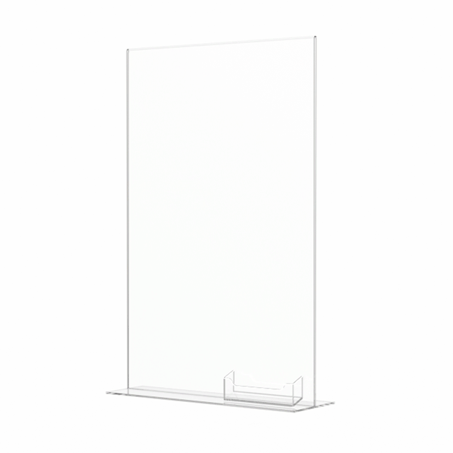 11"W x 17"H Ad Frame Large Sign Display with Business Card Slot