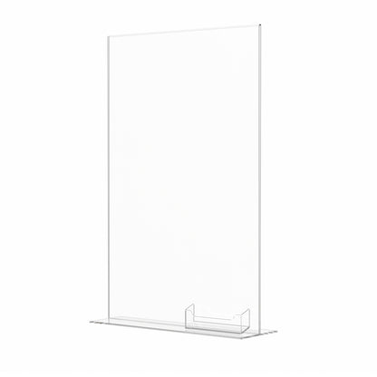 11"W x 17"H Ad Frame Large Sign Display with Business Card Slot