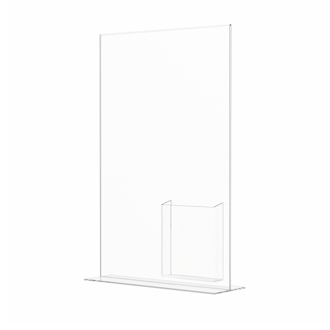 11"W x 17"H Poster Size Sign Frame with Trifold Brochure Slot