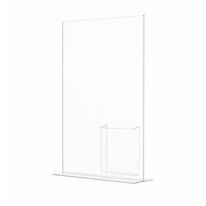 11"W x 17"H Poster Size Sign Frame with Trifold Brochure Slot