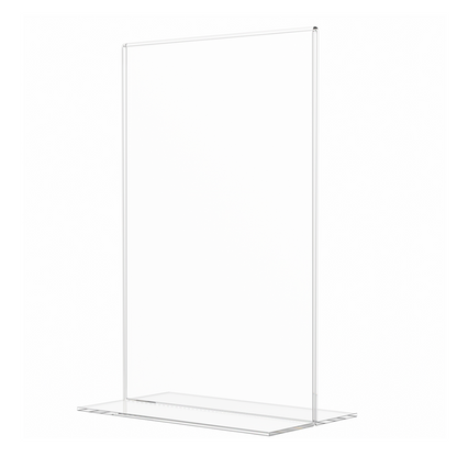 Sign Holder 5.5"W x 8.5"H Double Sided Bottom Load Table Tent