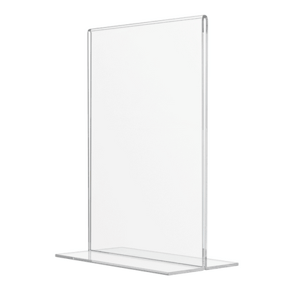 Sign Holder 5"W x 7"H Double Sided Bottom Load Table Tent