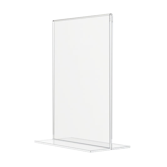 Sign Holder 5"W x 7"H Double Sided Bottom Load Table Tent