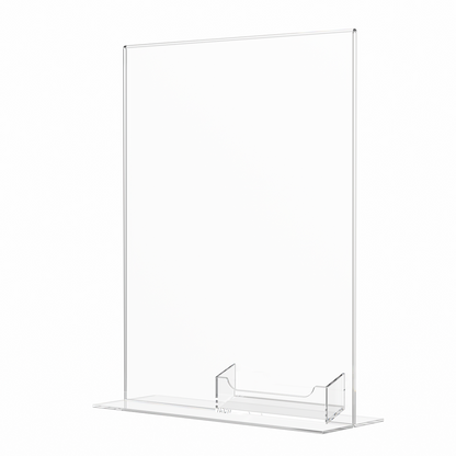 8.5"W x 11"H Table Ad Frame Sign Holder with Business Card Pocket