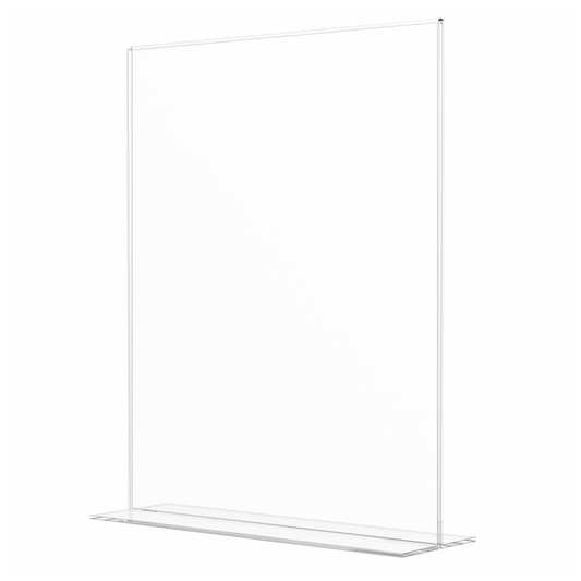 Sign Holder 8.5"W x 11"H Double Sided Bottom Load Table Tent