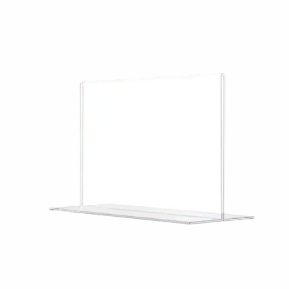 Sign Holder 8.5"W x 5.5"H Double Sided Bottom Load Table Tent