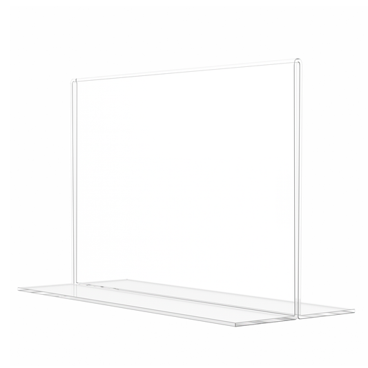 Sign Holder 8.5"W x 5.5"H Double Sided Bottom Load Table Tent