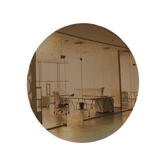 Bronze Round Shaped Mirror Acrylic Pieces for Arts and Crafts