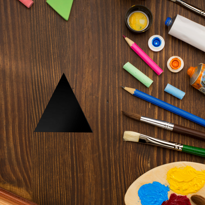 Black Acrylic Triangle Tiles 10 Pack 0.118" Thick