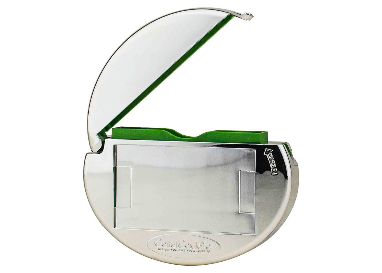 Chrome Vehicle Outdoor Business Card Caddie Storefront Display