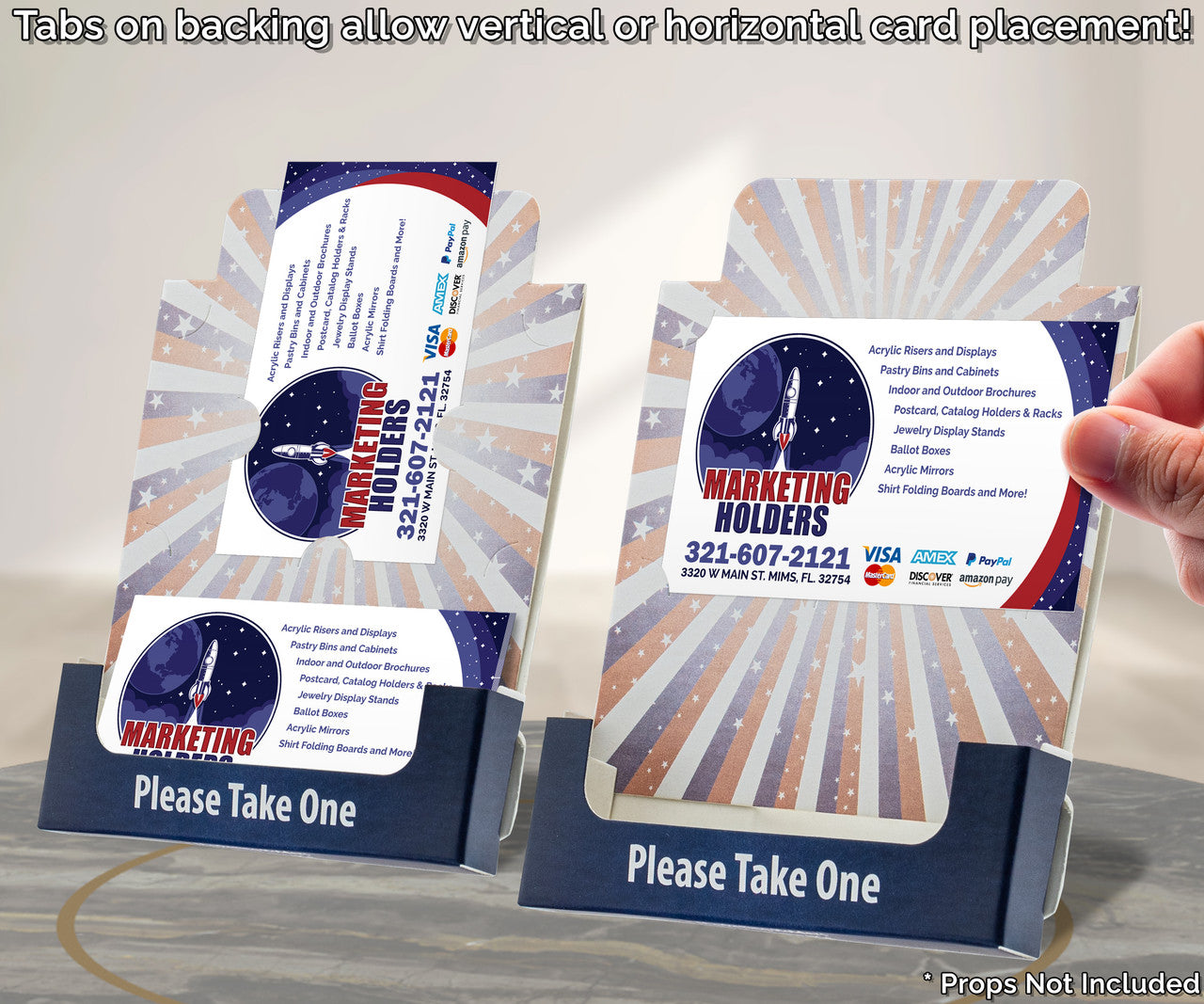 Bulletin Board Business Card Display for Event Pack of 10