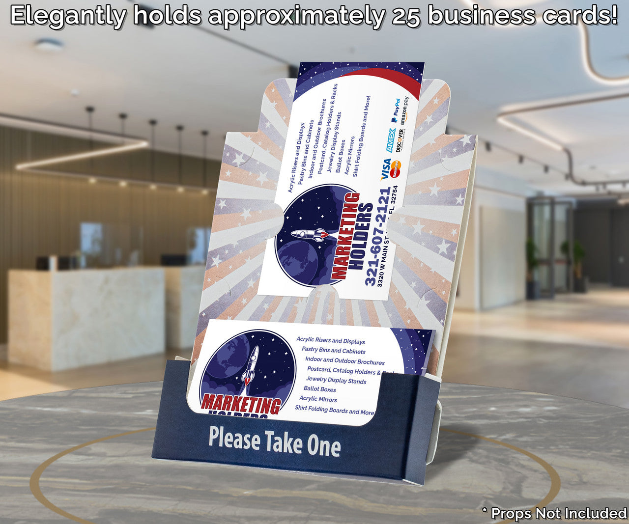 Bulletin Board Business Card Display for Event Pack of 10