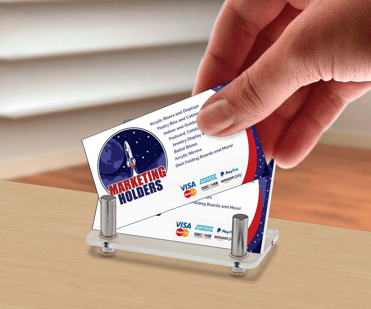 Countertop Display for Appointment or Business Cards