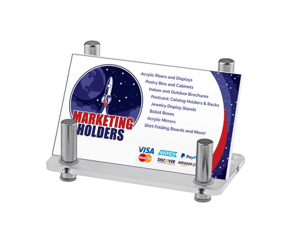 Chrome Business Card Holder