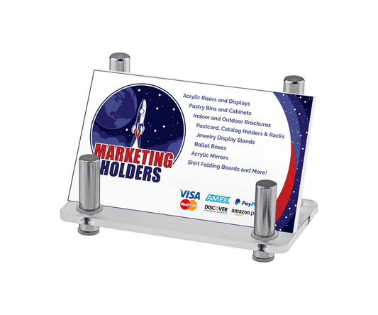 Chrome Business Card Holder