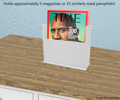 9.5"W Oversized Document Countertop Stand Magazine Display Holder