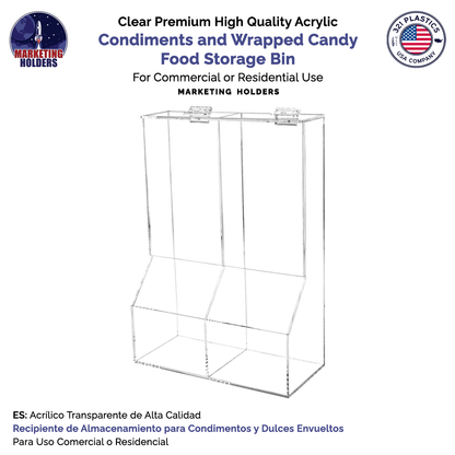 8.5" Condiments and Wrapped Candy Food Storage Bin