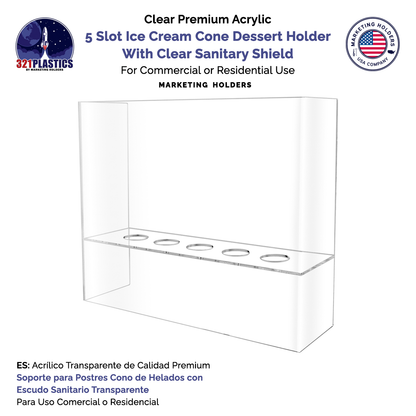 Clear Acrylic Ice Cream Holder