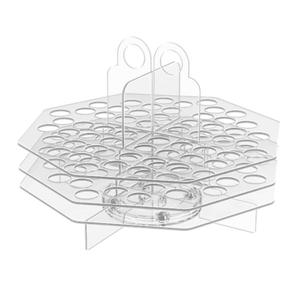Rotating 56 Slot Cosmetic Organizer Clear Acrylic Display