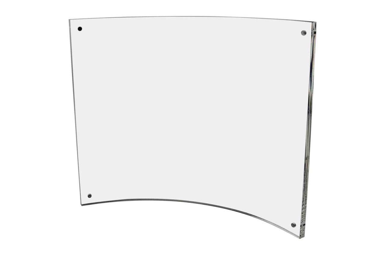 11"W x 8.5"H Curved Sign Photo Holder
