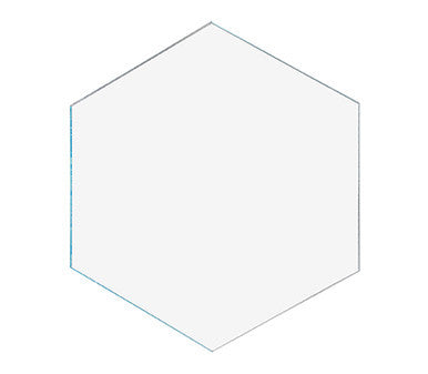Hexagon Tile 3" Acrylic 1/8" Thick Pieces for Crafts