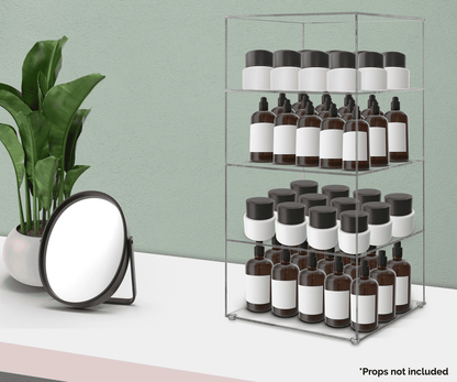 Retail Display Showcase 8"W x 16"H 3 Shelf Storage Cabinet