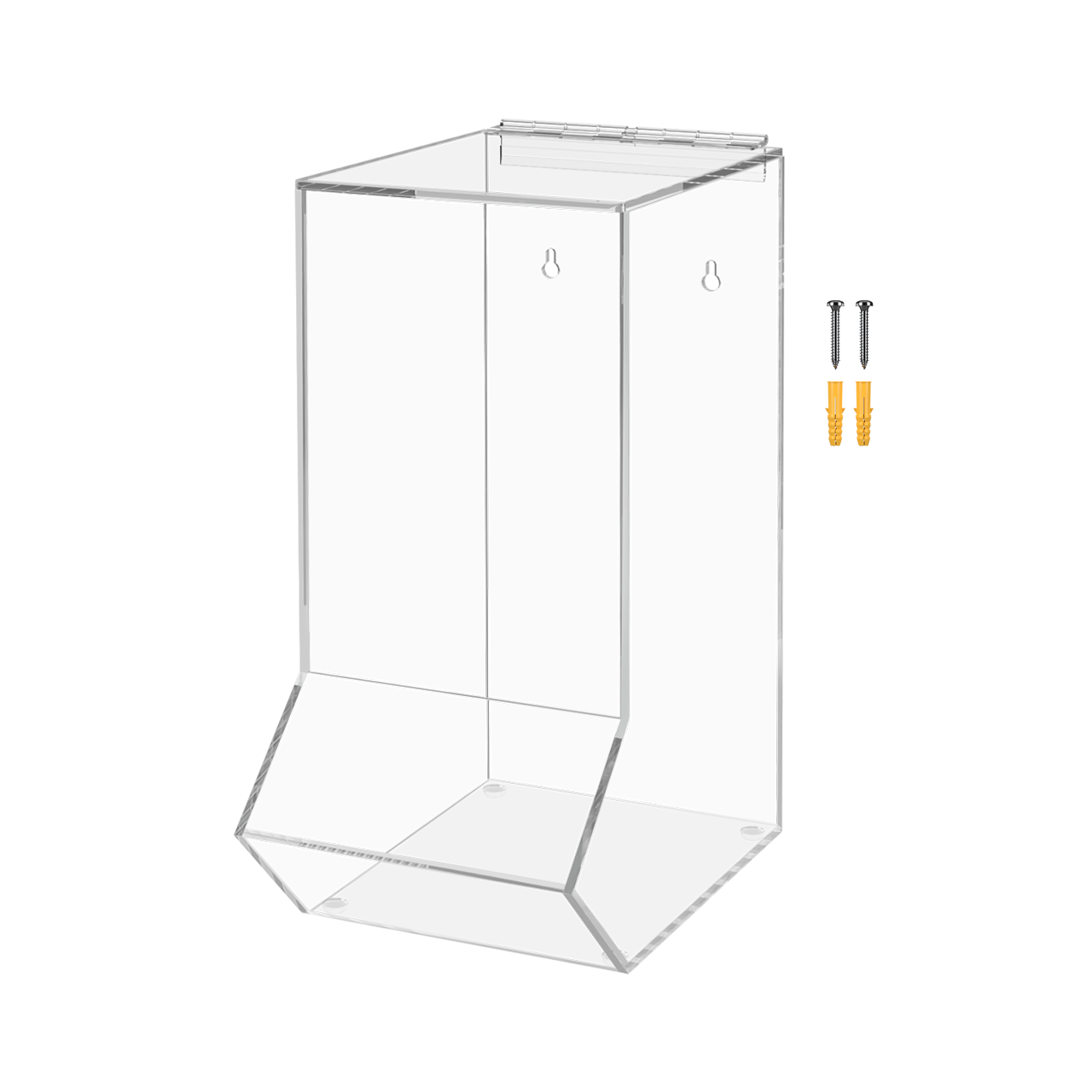 Medical Needle Holder Single Compartment Bin Acrylic Dispenser