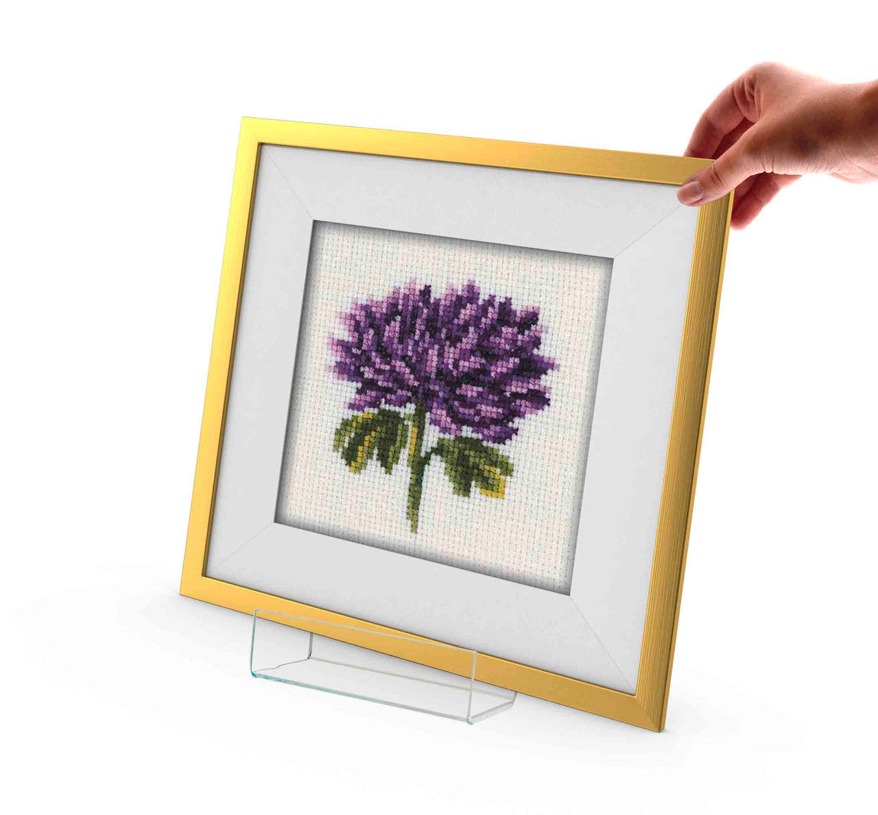 Clear Acrylic Easel 4" x 6" Countertop J Stand