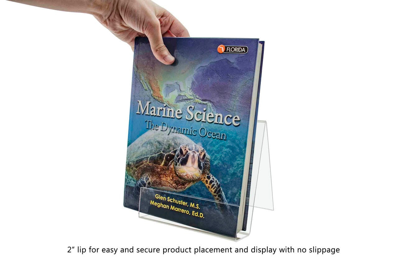 Clear Acrylic Easel 7" x 7" Countertop J Stand