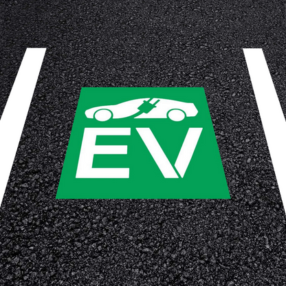 EV Stencil 36" Electric Vehicle Charging Station Template